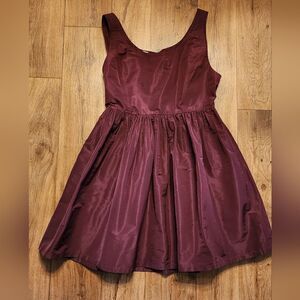 Miu Miu Sleeveless Mini Dress Burgundy Size 44 US M